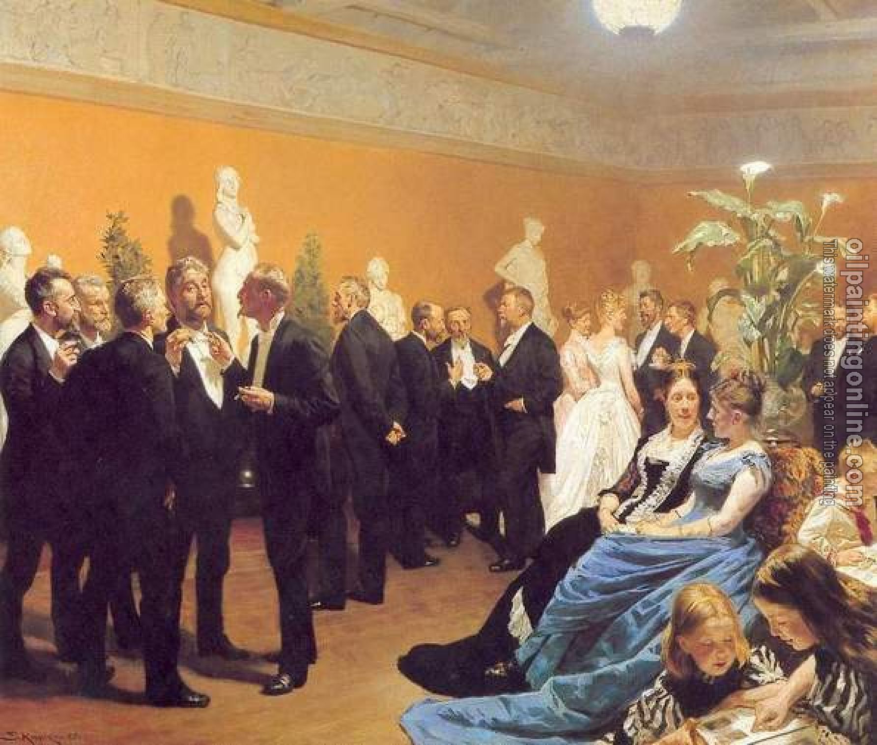 Peder Severin Kroyer - Encuentro en el museo